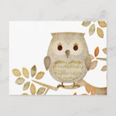 Musical Tree Owl Briefkaart (Voorkant)