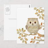 Musical Tree Owl Briefkaart (Voorkant / Achterkant)
