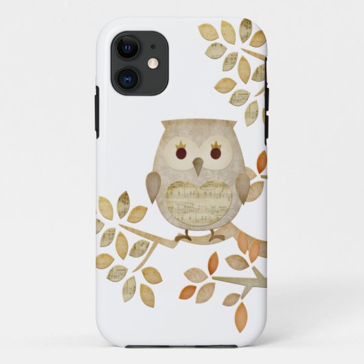 Musical Tree Owl Hoesje (Achterkant)