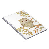 Musical Tree Owl Notebook Notitieboek (Rechterzijde)