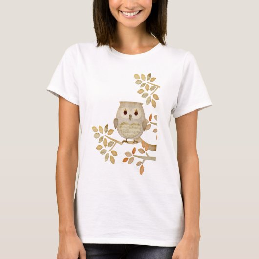 Musical Tree Owl T-shirt (Voorkant)