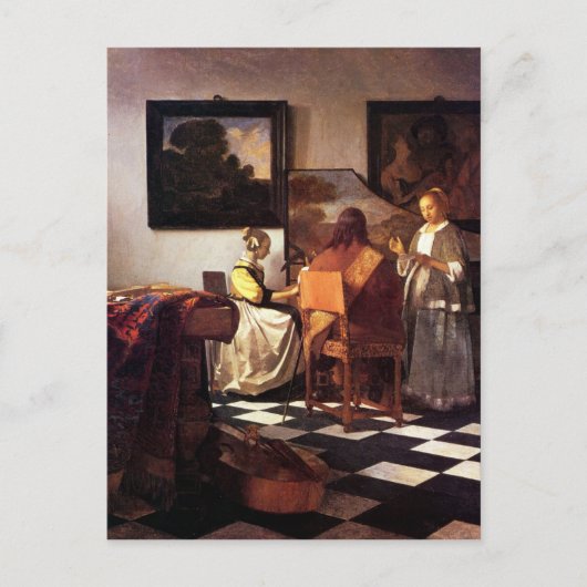 Musical Trio van Johannes Vermeer Briefkaart (Voorkant)