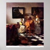 Musical Trio van Johannes Vermeer Poster (Voorkant)
