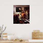 Musical Trio van Johannes Vermeer Poster (Keuken)