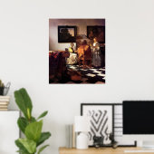 Musical Trio van Johannes Vermeer Poster (Thuiskantoor)
