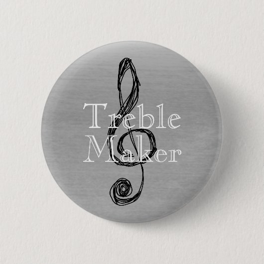 Musical Trouble Maker Pin back Button (Voorkant)