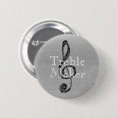 Musical Trouble Maker Pin back Button (Voorkant /achterkant)