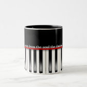 Musical Truism met Piano Tweekleurige Koffiemok (Center)