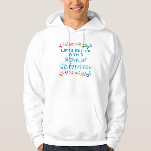 Musical Underscore Lite Hoodie (unisex) (Voorkant)