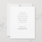 Musical Vaderdag Flowers and violin Bachelier Feestdagenkaart (Achterkant)