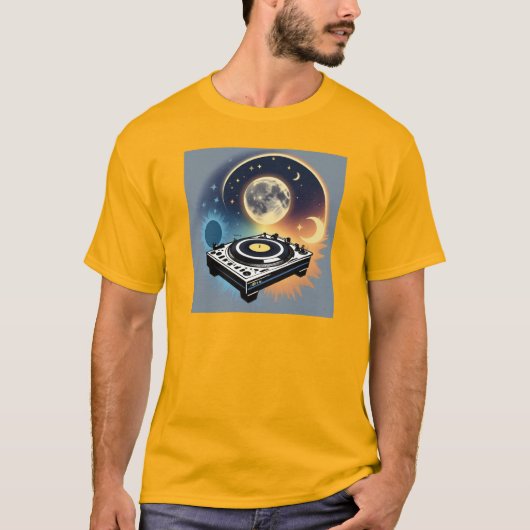 Musical Vibe Mannen Basic T-shirt (Voorkant)