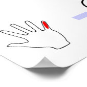 Musical Violin First Position Finger Chart Poster (Hoek)