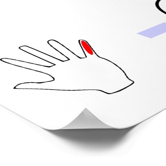 Musical Violin First Position Finger Chart Poster (Hoek)