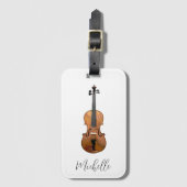 Musical Violin Hoesje Elegant Bagagelabel (Voorkant (verticaal))
