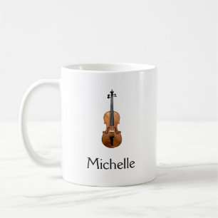 Musical Violin Personalized Koffiemok