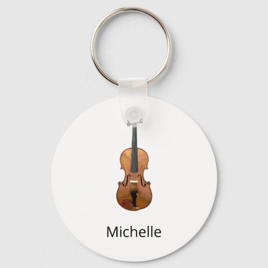 Musical Violin Personalized sleutelhanger (Voorkant)