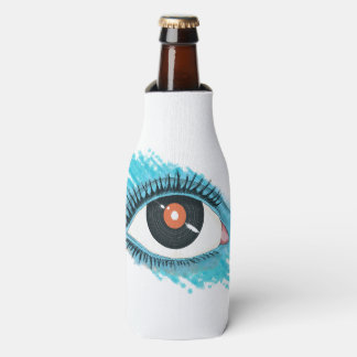 Musical vision: eye illustration with vinyl record flesjeskoeler