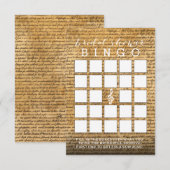  Musical Vrijgezellenfeest Bingo Cards Kaart (Voorkant / Achterkant)