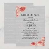 Musical Vrijgezellenfeest Elegant Floral Kaart (Voorkant / Achterkant)