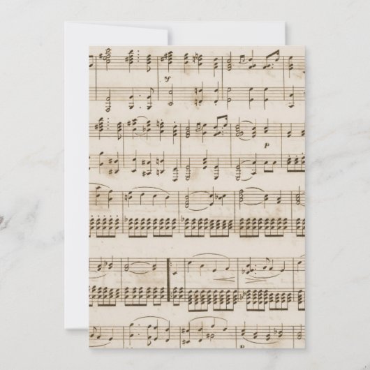 Musical Vrijgezellenfeest  Lily Flower Kaart (Achterkant)