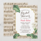 Musical Vrijgezellenfeest  Lily Flower Kaart (Voorkant / Achterkant)