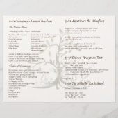 Musical Whispy Tree Wedding Program (Achterkant)