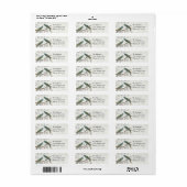 Musical Wood Texture  Birds Labels (Full Sheet)