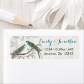 Musical Wood Texture  Birds Labels (Insitu)