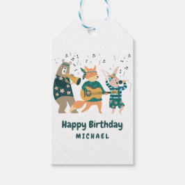 Musical Woodland Animals Cadeaulabel