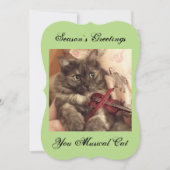 Musicale Katten Kerstkaart van RoseWrites (Voorkant)