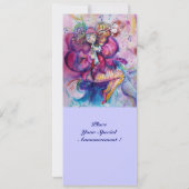 MUSICALE KLOVN ,roze blauw Kaart (Achterkant)