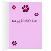 MUSICALE MOEDERDAG KAT ,Roze Fuchsia Wit (Binnen (Rechts))