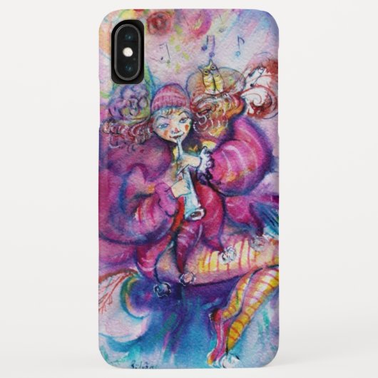 MUSICALE ROZE CLOWN MET UIL Muzieknoten Case-Mate iPhone Case (Achterkant)