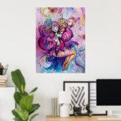 MUSICALE ROZE CLOWN POSTER (Thuiskantoor)