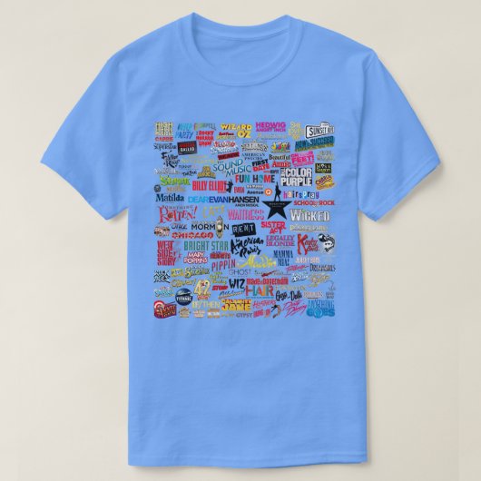 Musicals T-shirt (Design voorkant)