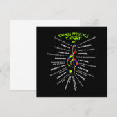 Musicals vertelden me actor 3 bedankkaart (Voorkant / Achterkant)