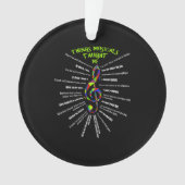 Musicals vertelden me actor 3 ornament (voorkant)