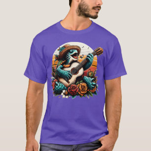 Musicalurtle Gitarist Liefdevolle Muziekliefhebber T-shirt