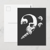 Musican Skeletmuziek Briefkaart (Voorkant / Achterkant)