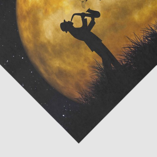 Musici Full Moon Waterverf Tissuepapier (Detail)