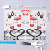 Musici in decoratief tissuepapier (Craft)