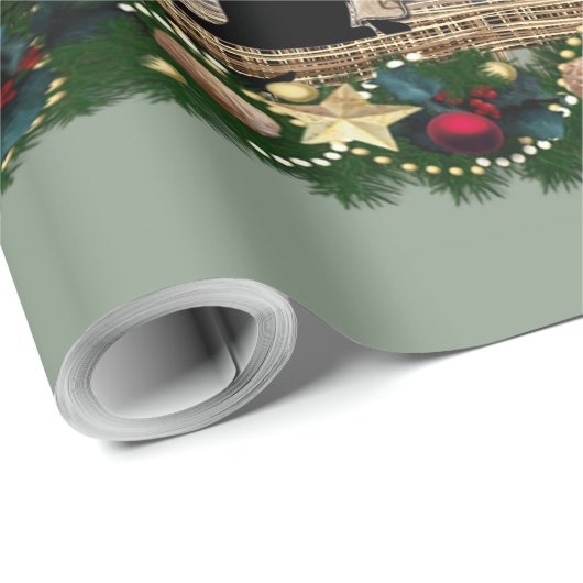 Musici in het oude Amsterdam met Kerstmis Cadeaupapier (Rol Hoek)