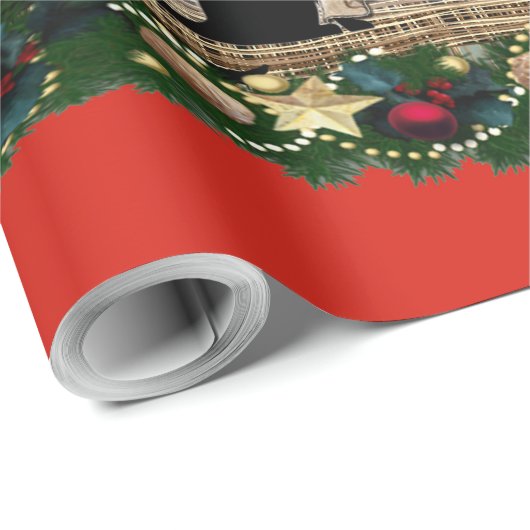 Musici in het oude Amsterdam met Kerstmis Cadeaupapier (Rol Hoek)