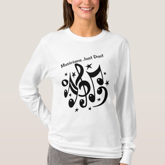 Musici Just Duet Damt T-Shirt (Voorkant)