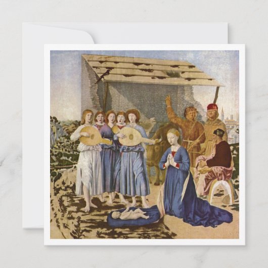 Musici spelen mandolins voor Baby Jesus (Voorkant)