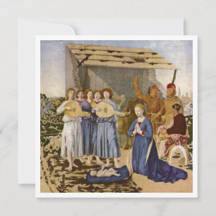 Musici spelen mandolins voor Baby Jesus