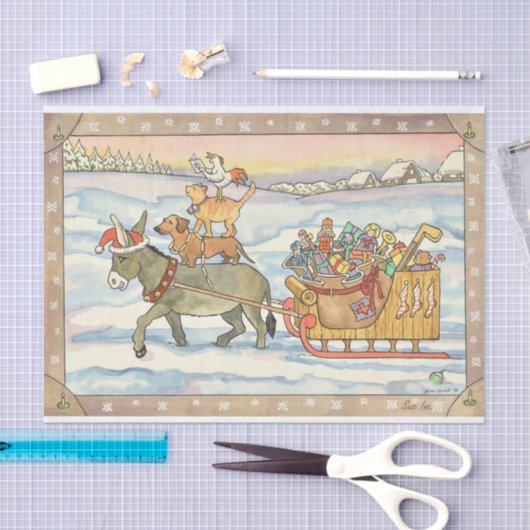 Musici uit de stad Bremen Tissuepapier (Craft)