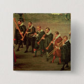 Musici Vierkante Button 5,1 Cm (Voorkant)