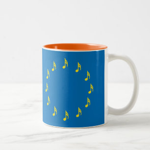 Musici voor de mok van de Europese Unie semiquaver