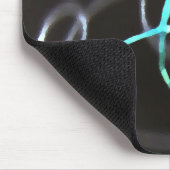 Musiciaan Turquoise Abstract Muismat (Hoek)